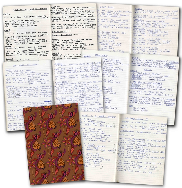 The Who's John Entwistle's Notebook Filled With Over 16 Handwritten Lyrics to His Songs ''Too Late the Hero'', ''Talk Dirty'', ''Love is a Heart Attack'', ''I'm Coming Back'', ''Lovebird'' & Many More